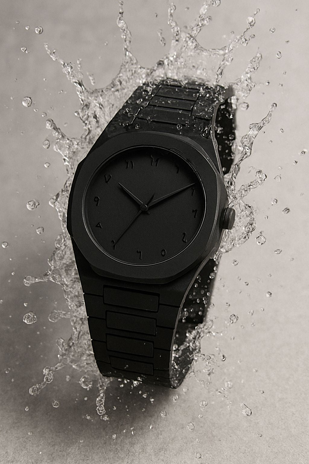 AURA™ Grand Edition – The Ultimate Black Luxury Arabic Numeral Watch.